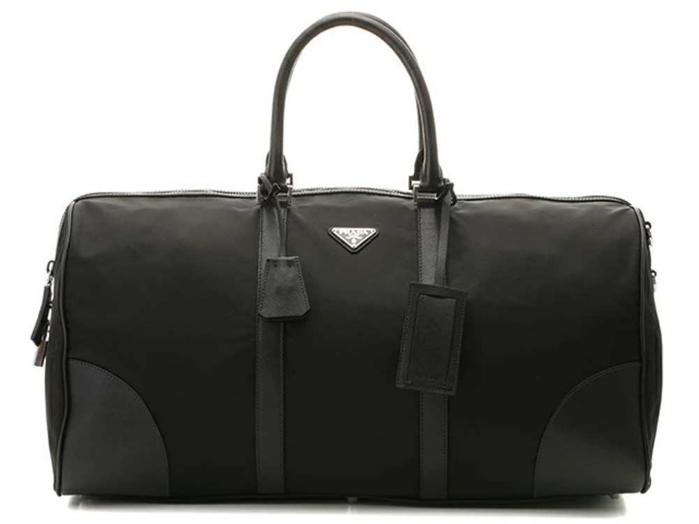 Prada bag Boston black calfskin